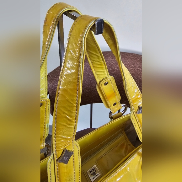 MCM Patent Leather Shoppers Tote - Picture 9 of 14